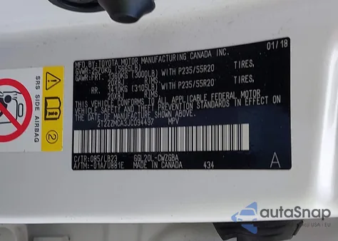 2018 Lexus Rx 350 z USA, uszkodzony, nr VIN 2T2ZZMCA3JC094497